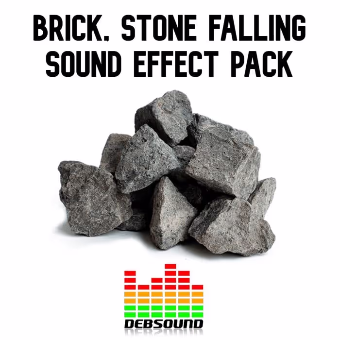 Brick, Stone Falling Sound Effect Pack sound effects library by Debsound