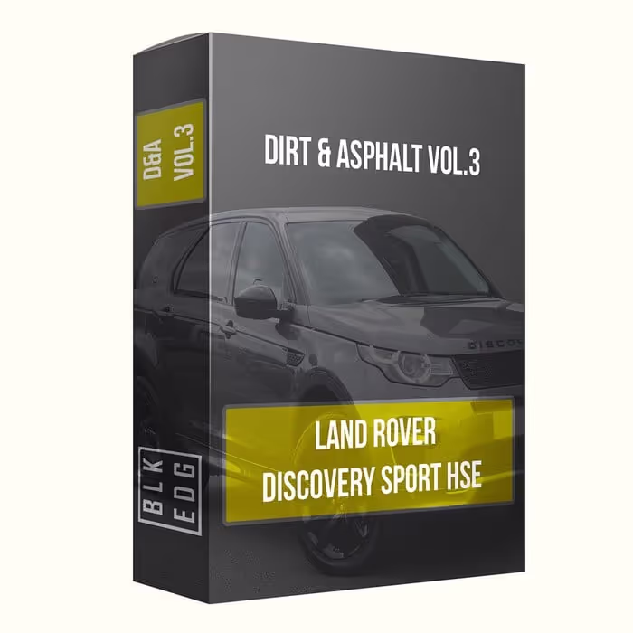 Dirt & Asphalt Vol.3 - Land Rover Discovery Sport sound effects library by Black Edge Sound Studios