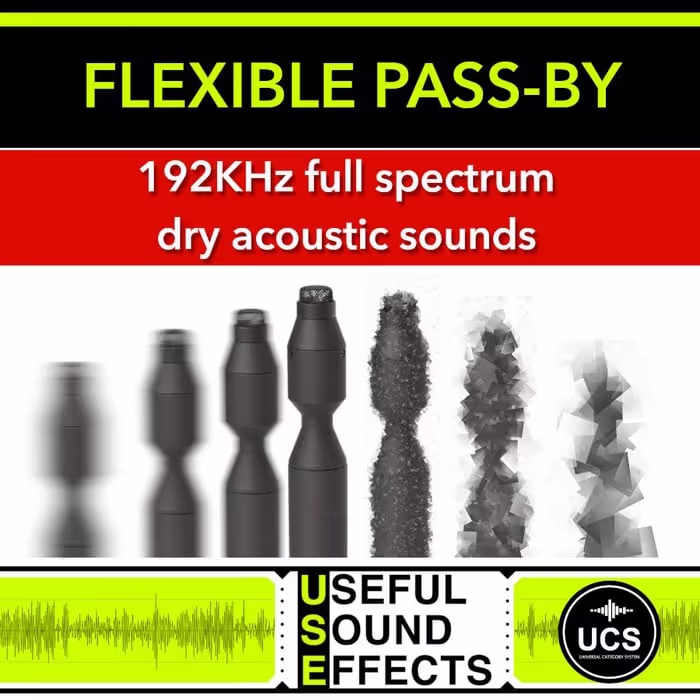 Flexible Pass-by 192KHz sound effects library by Useful Sound Effects