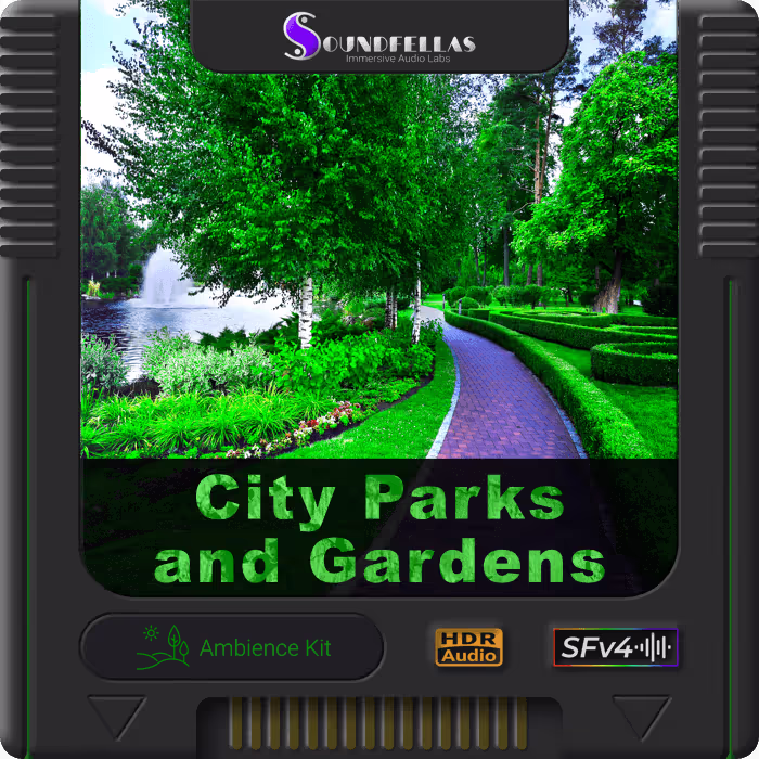 City Parks and Gardens Ambience Kit sound effects library by SoundFellas