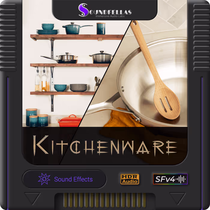 Kitchenware sound effects library by SoundFellas
