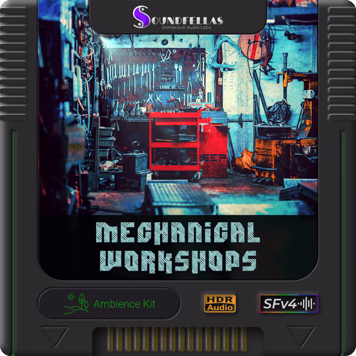 Mechanical Workshops Ambience Kit sound effects library by SoundFellas
