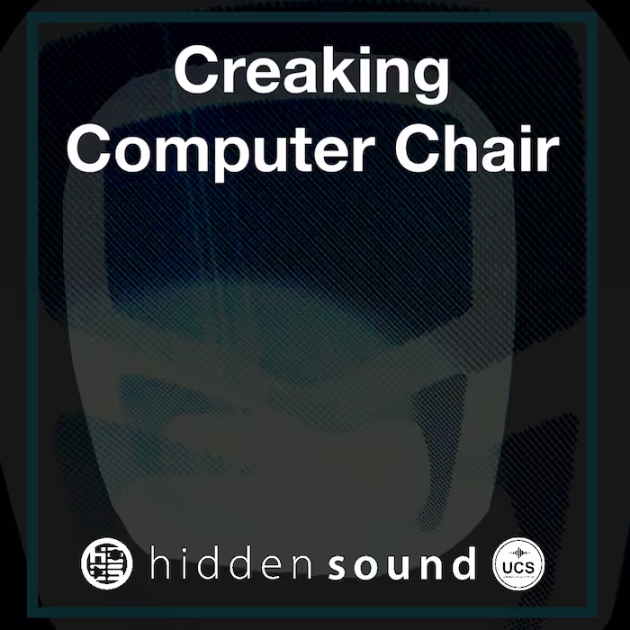 Creaking Computer Chair sound effects library by Hidden Sound