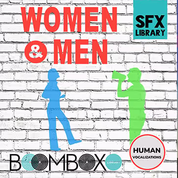 Human Vocalizations: Women & Men sound effects library by Boom Box Library