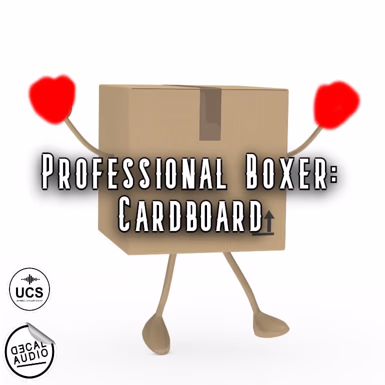 Professional Boxer: Cardboard sound effects library by Decal Audio