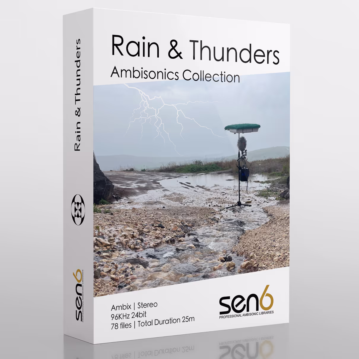 Ambisonic Rain & Thunders sound effects library by Sen6