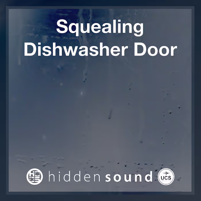 Squealing Dishwasher Door sound effects library by Hidden Sound
