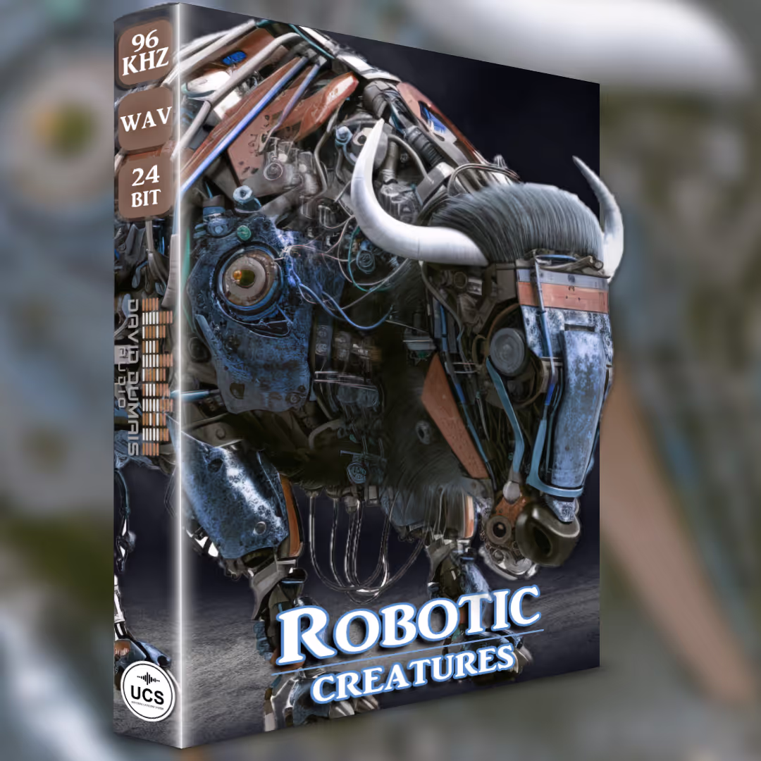 Robotic Creatures Sound FX sound effects library by David Dumais Audio