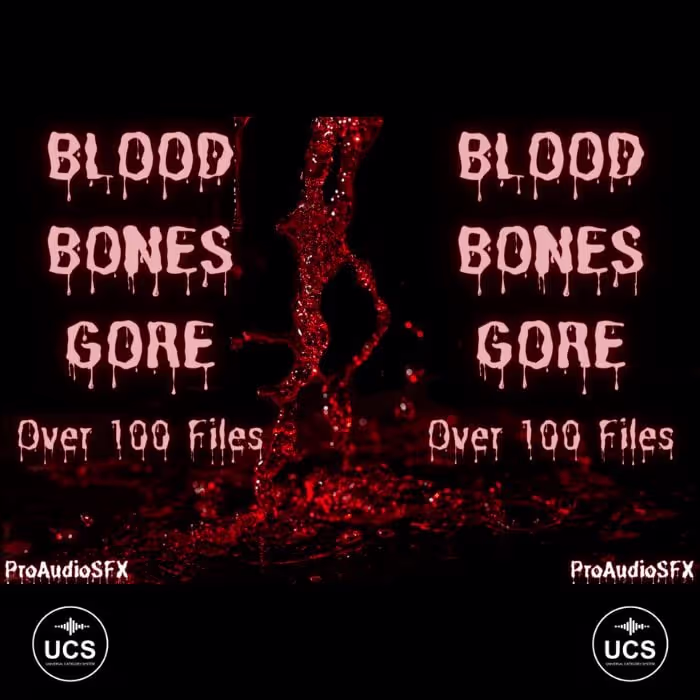 Blood Bones Gore sound effects library by ProAudioSFX