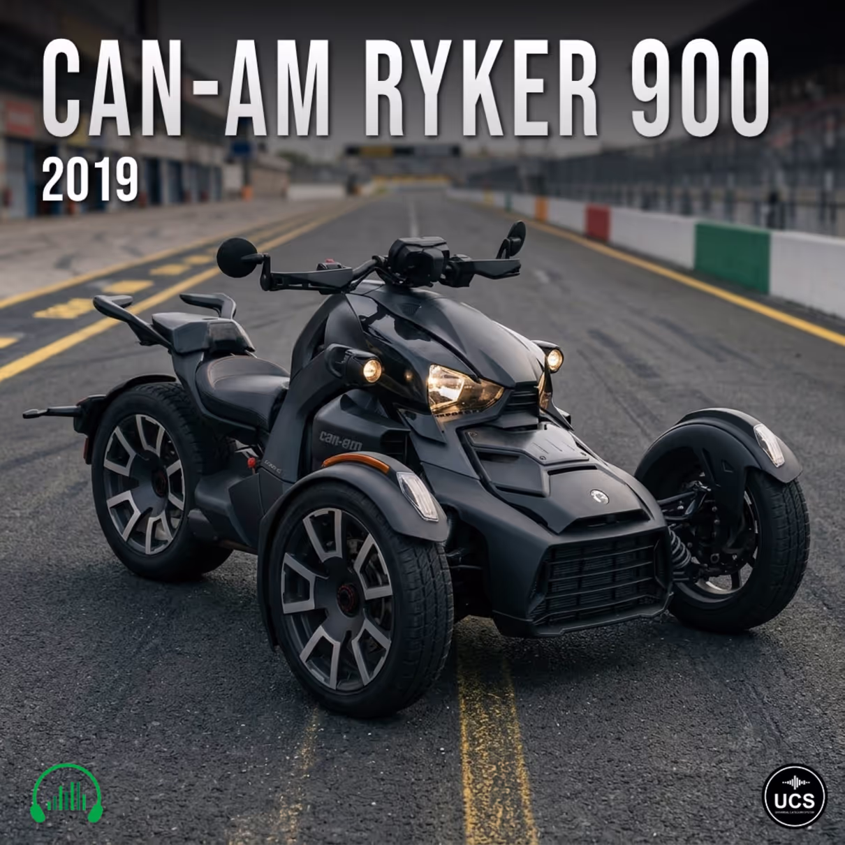 Can-Am Ryker 900 2019 3-wheel touring motorcycle sound effects library by Krampfstadt Studio