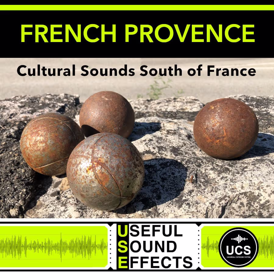 French Provence Culture sound effects library by Useful Sound Effects