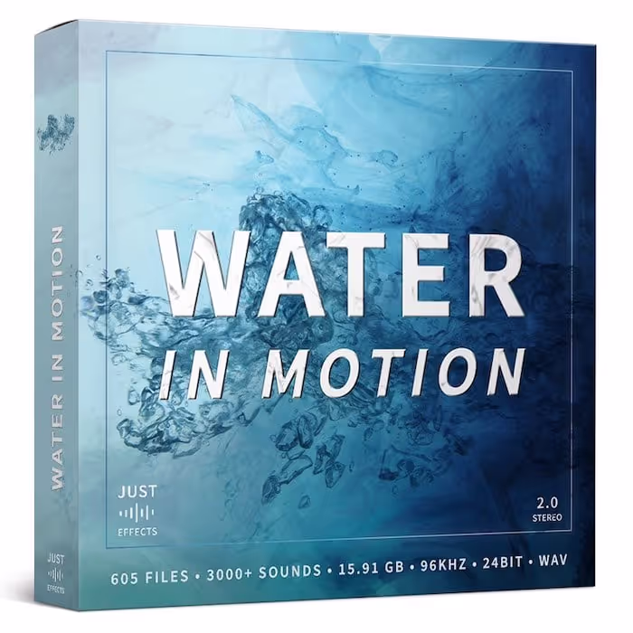 Water in Motion sound effects library by Just Sound Effects
