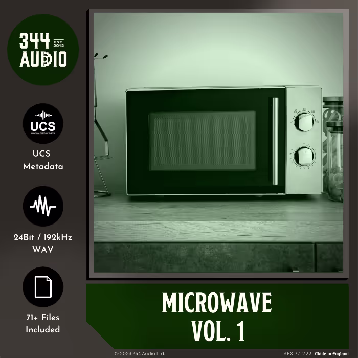 Microwave Vol. 1 sound effects library by 344 SFX