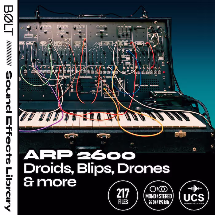 ARP 2600: Droids, Blips, Drones & More sound effects library by BØLT