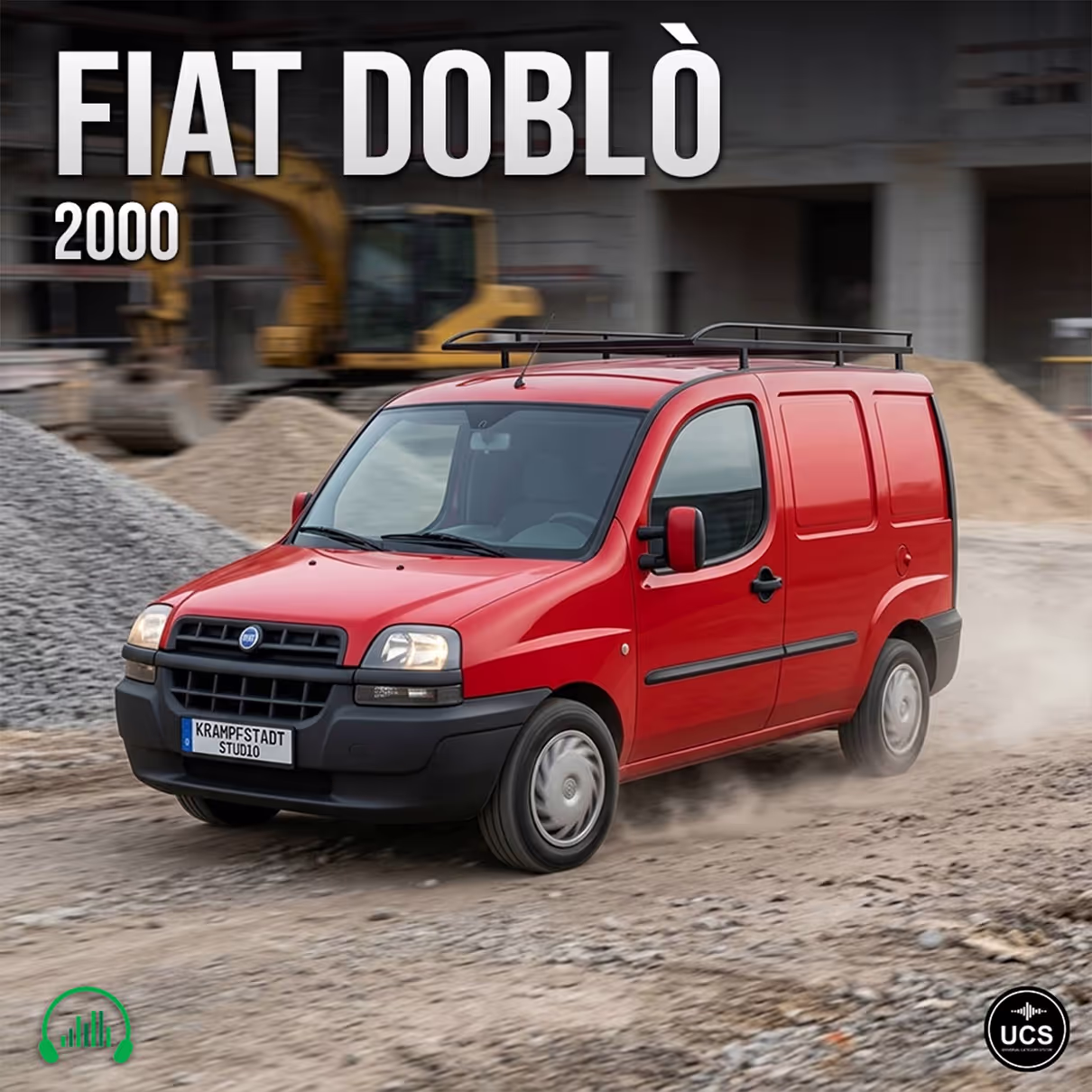 Fiat Doblo 2000 panel van sound effects library by Krampfstadt Studio