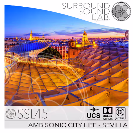 AMBISONIC CITY LIFE - SEVILLA sound effects library by Foley Collection & Surround Sound LAB