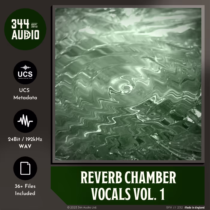 Reverb Chamber Vocals Vol. 1 sound effects library by 344 SFX
