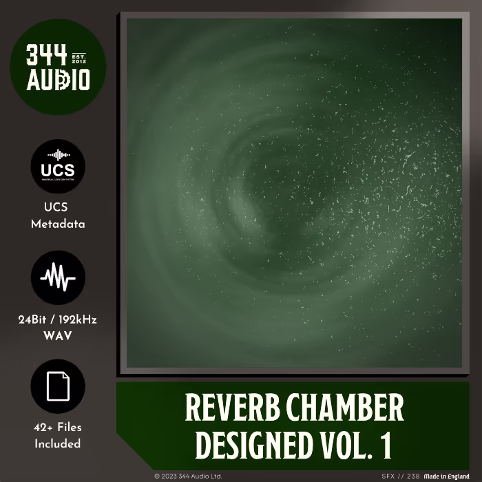Reverb Chamber Designed Vol. 1 sound effects library by 344 SFX