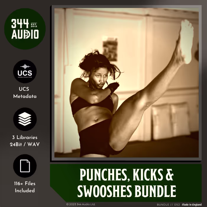 Punches, Kicks & Swooshes Bundle by 344 SFX