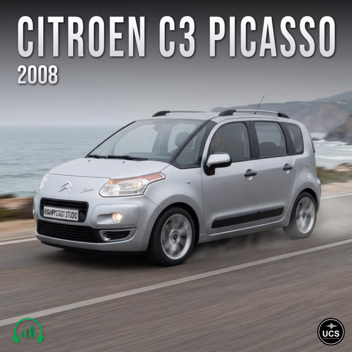 Citroen C3 Picasso 2008 mini MPV minivan multi purpose vehicle sound effects library by Krampfstadt Studio