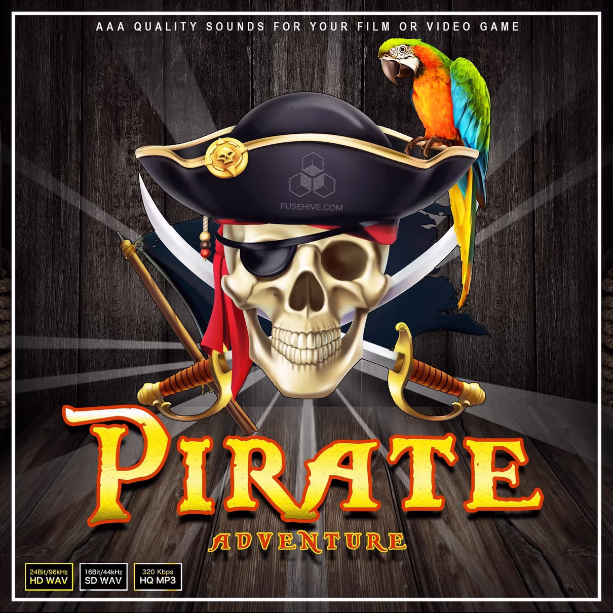 Pirate Adventure sound effects library by Fusehive