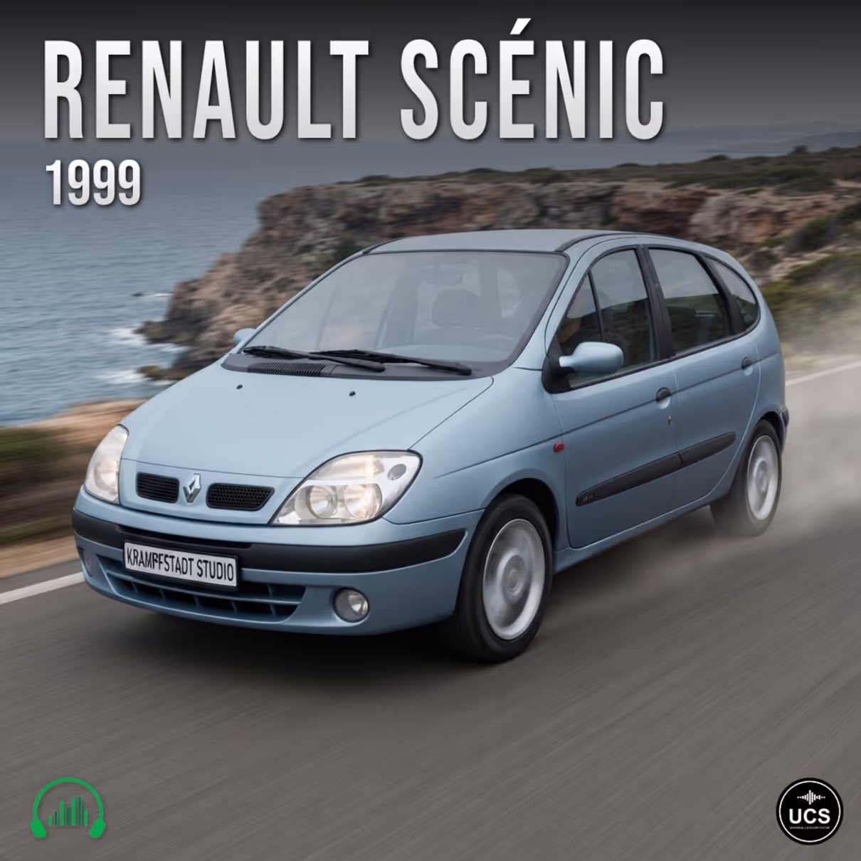 Renault Scenic 1999 compact MPV minivan multi purpose vehicle sound effects library by Krampfstadt Studio