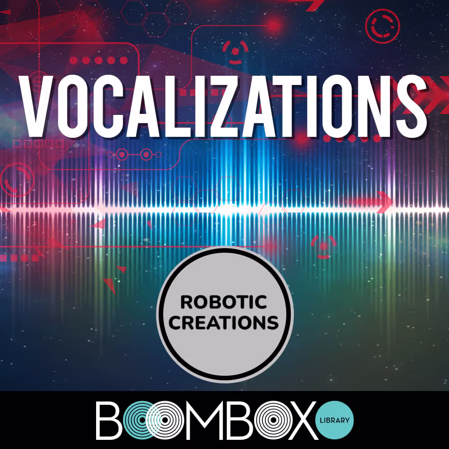 Robotic Creations: Vocalizations sound effects library by Boom Box Library