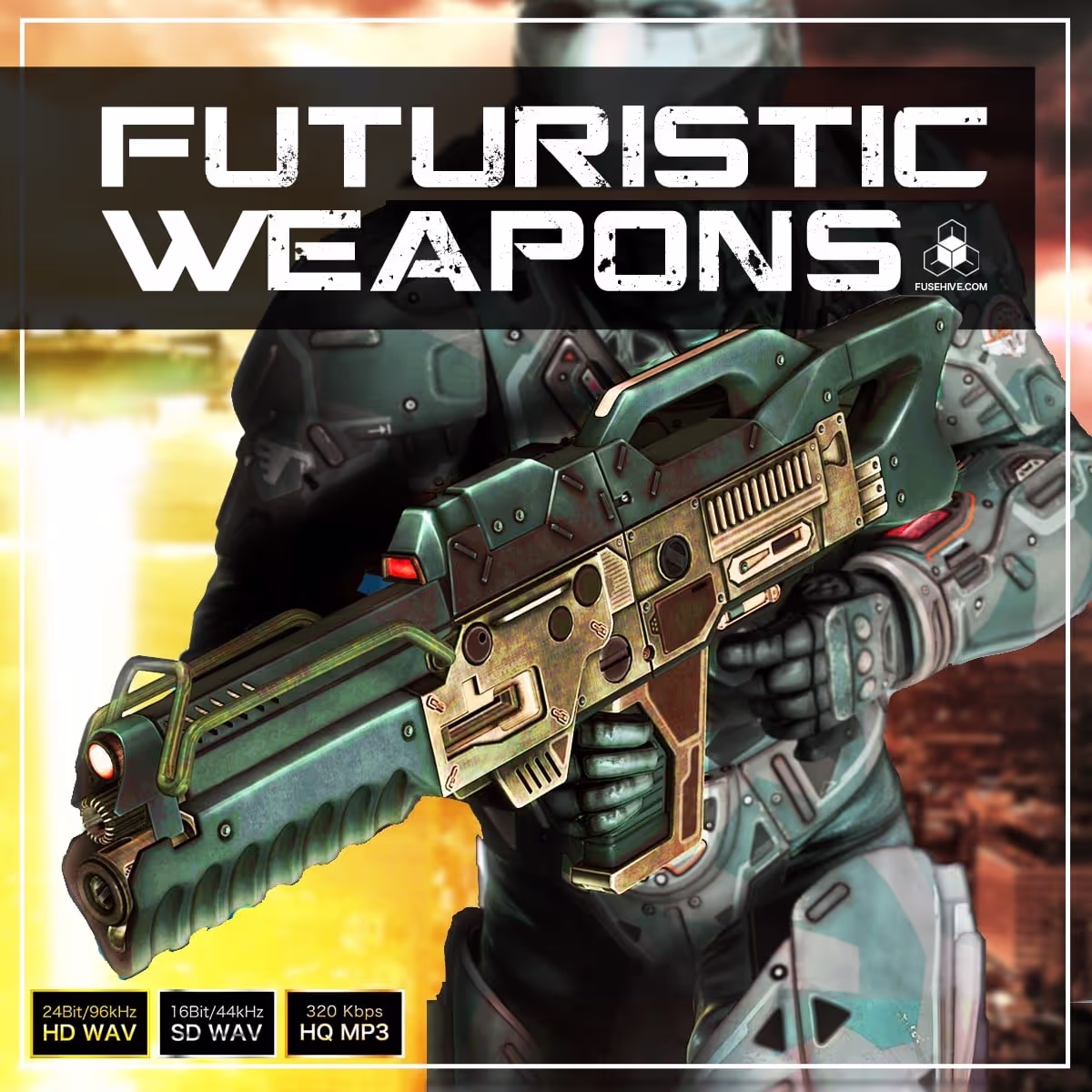 Futuristic Sci-Fi Weapons sound effects library by Fusehive