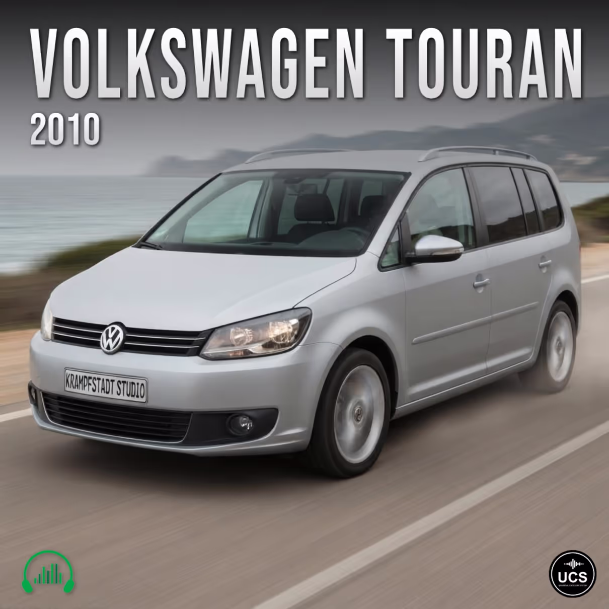 Volkswagen Touran 2010 compact MPV minivan multi purpose vehicle sound effects library by Krampfstadt Studio