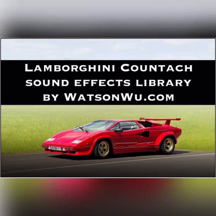 Lamborghini Countach sound effects library by Watson Wu