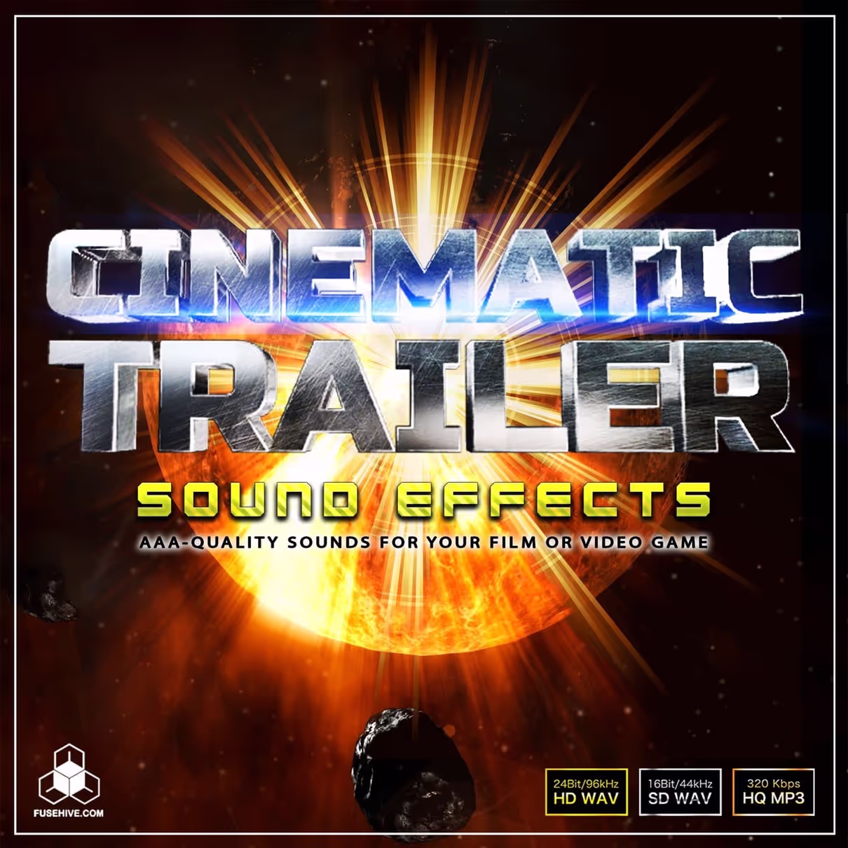 Epic Cinematic Trailer - Whooshes, Hits, Risers and Drones sound effects library by Fusehive