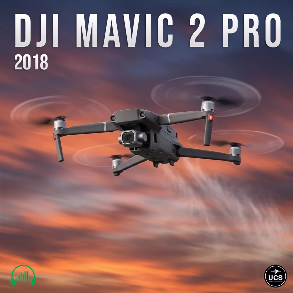 DJI Mavic 2 Pro 2018 UAD uncrewed aerial vehicle drone quadcopter sound effects library by Krampfstadt Studio