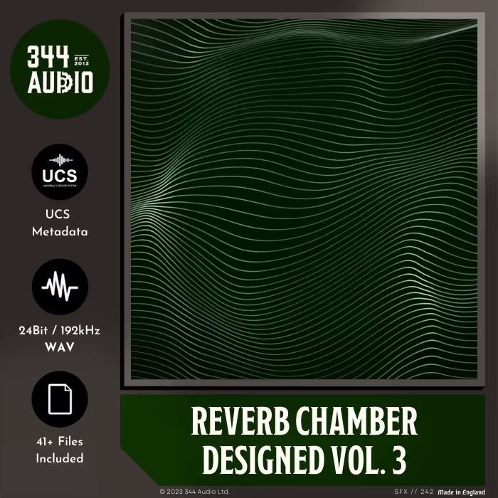Reverb Chamber Designed Vol. 3 sound effects library by 344 SFX
