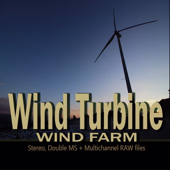Wind Turbine, Wind Farm sound effects library by IVO VICIC SOUND LIBRARIES