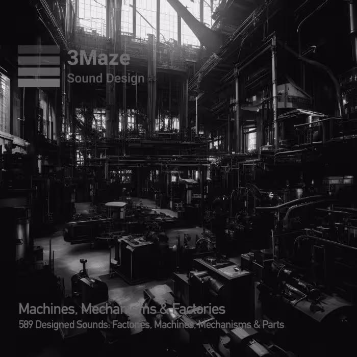 Machines, Mechanisms & Factories sound effects library by 3MAZE