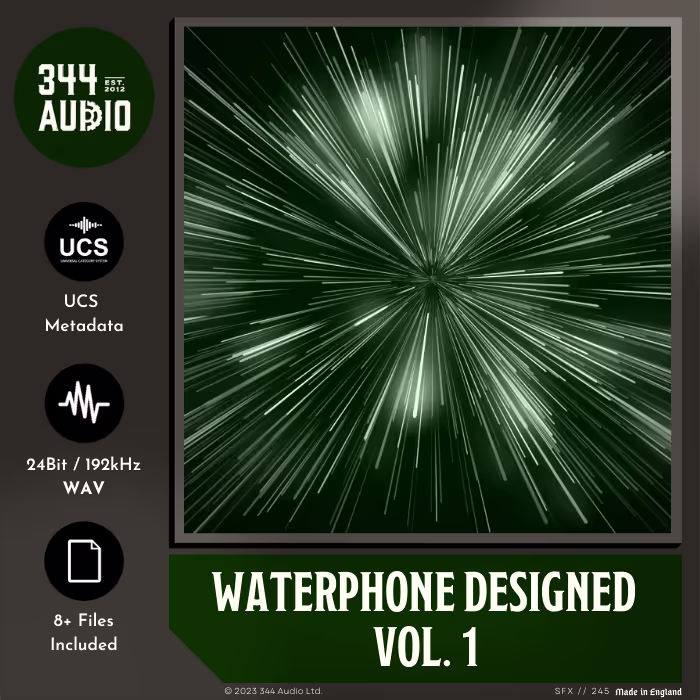 Waterphone Designed Vol. 1 sound effects library by 344 SFX