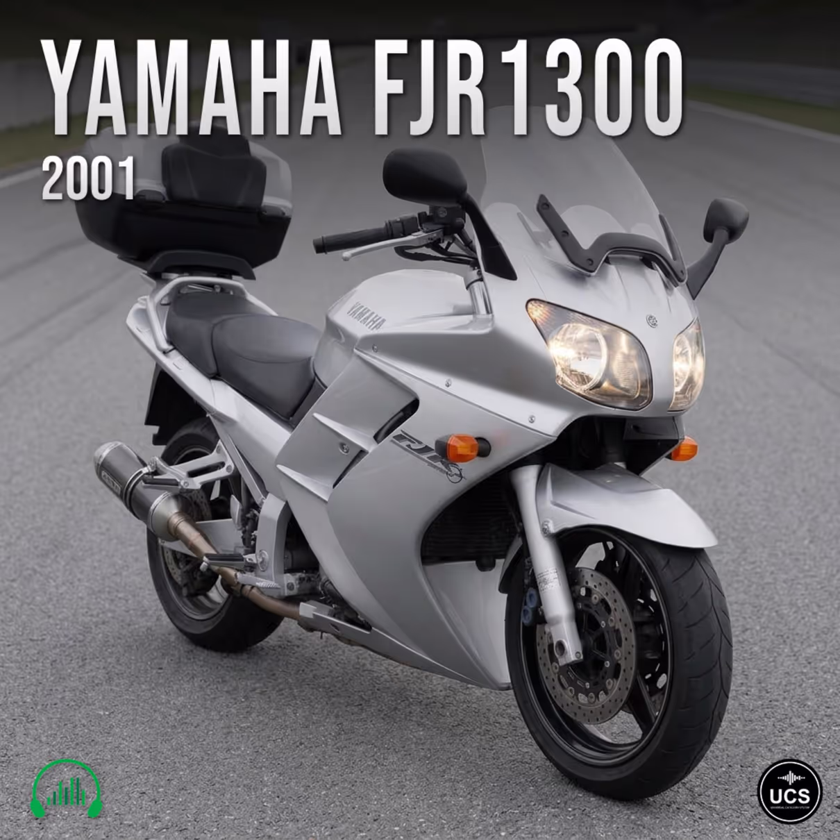 Yamaha FJR1300 2001 sport touring motorcycle sound effects library by Krampfstadt Studio