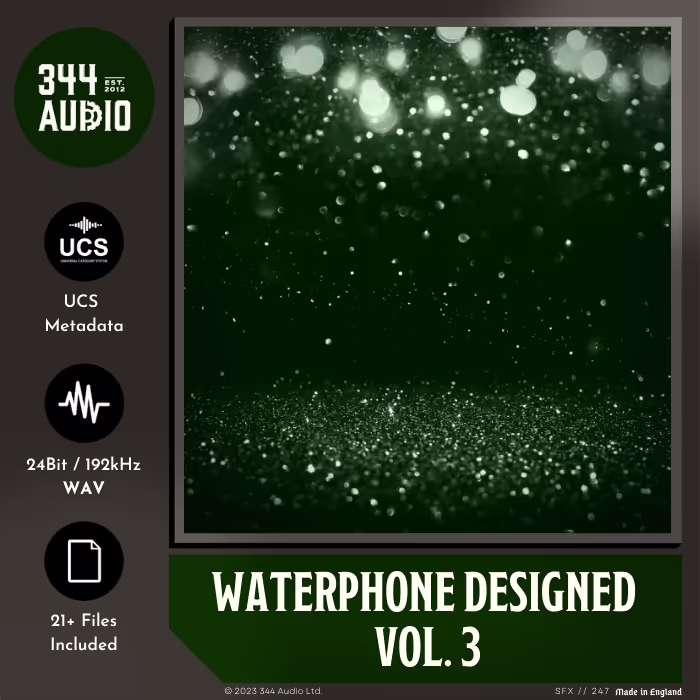 Waterphone Designed Vol. 3 sound effects library by 344 SFX