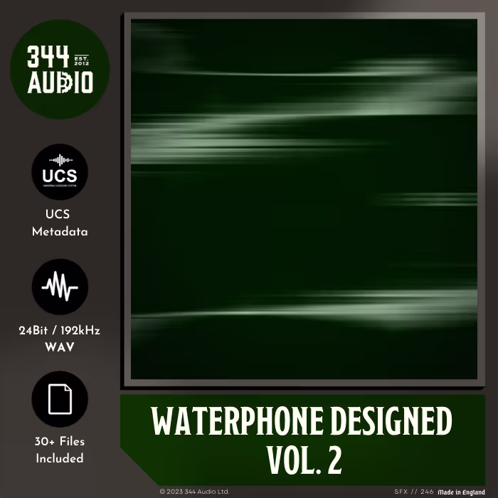 Waterphone Designed Vol. 2 sound effects library by 344 SFX