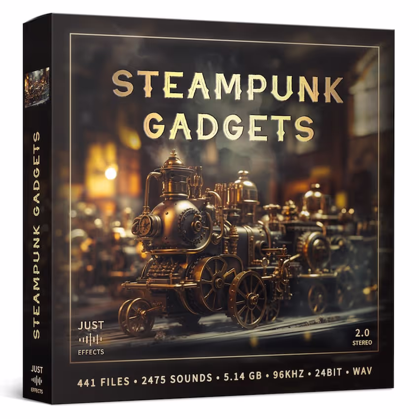 Steampunk Gadgets sound effects library by Just Sound Effects