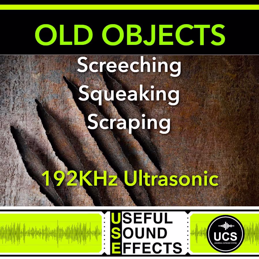 Screeching, Squeaking, Scraping Old Objects sound effects library by Useful Sound Effects