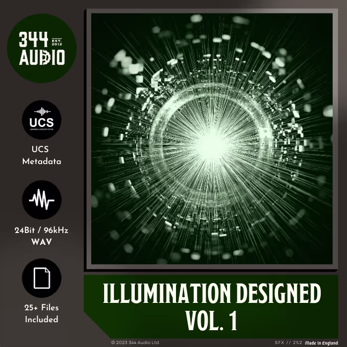 Illumination Designed Vol. 1 sound effects library by 344 SFX