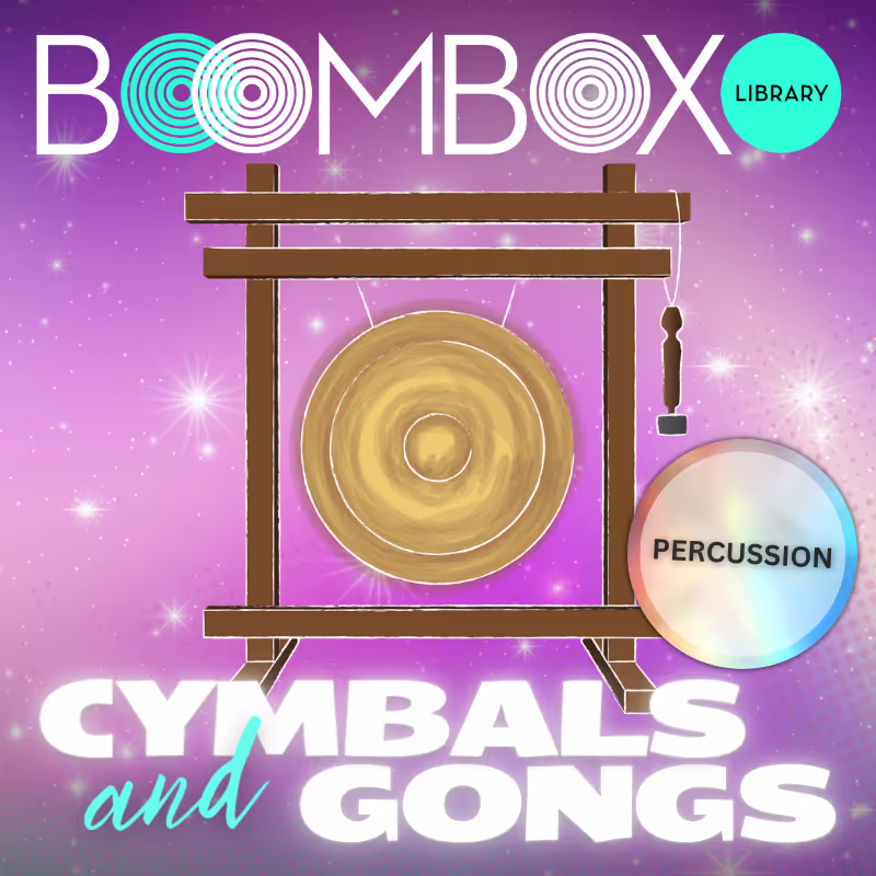 Percussion: Cymbals & Gongs sound effects library by Boom Box Library