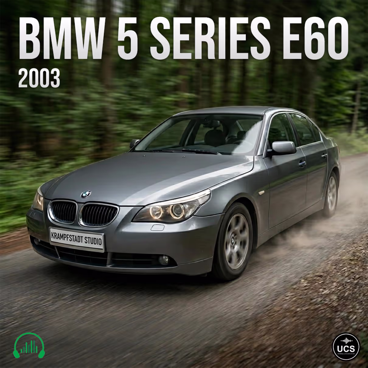 BMW 5 Series E60 2003 executive car sound effects library by Krampfstadt Studio