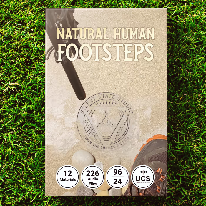 Natural Human Footsteps sound effects library by Silent State Studio