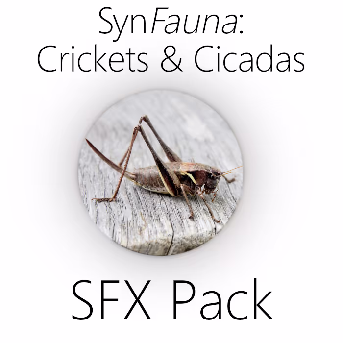 SynFauna: Crickets & Cicadas sound effects library by Sound Armoury