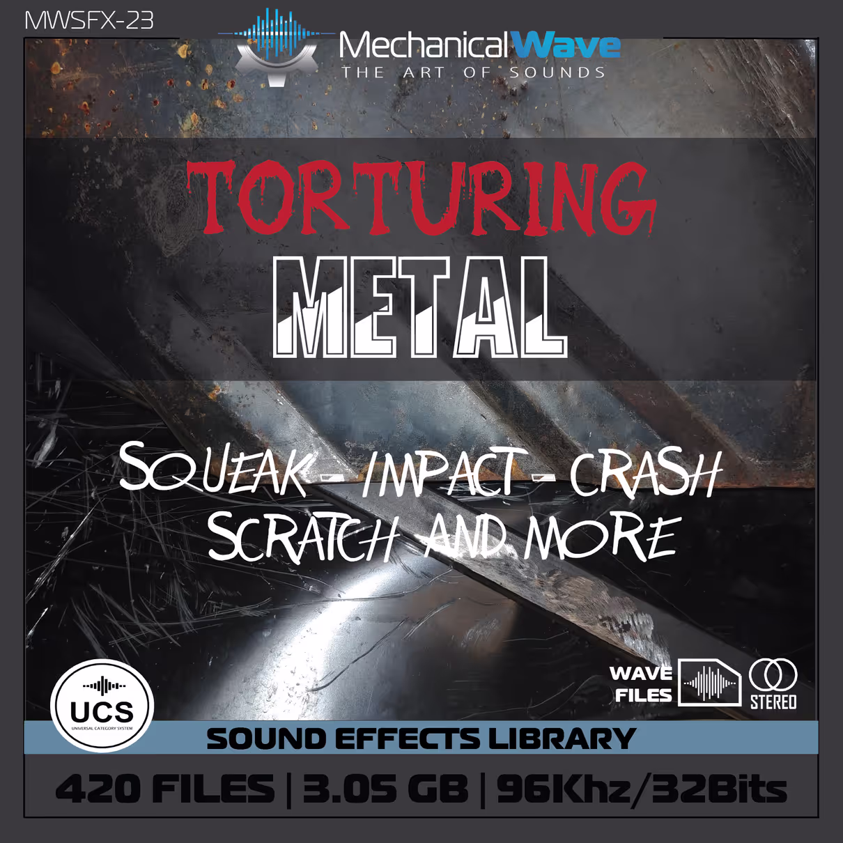 Torturing Metal sound effects library by Mechanical Wave