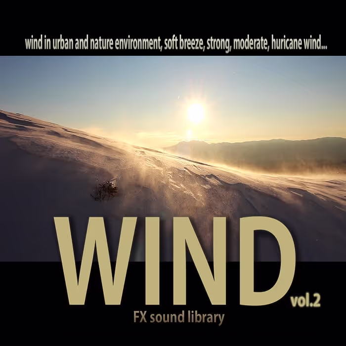 Wind vol.2 sound effects library by IVO VICIC SOUND LIBRARIES