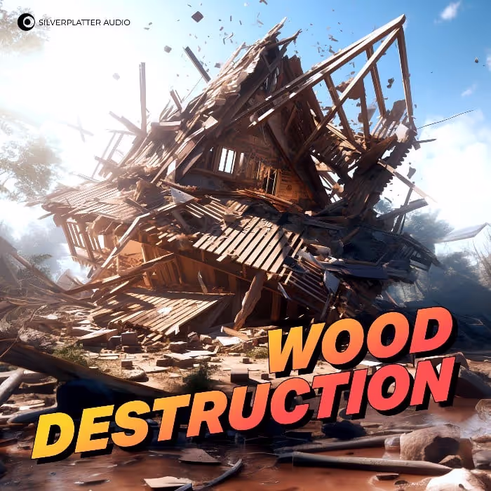Wood Destruction sound effects library by Silverplatter Audio