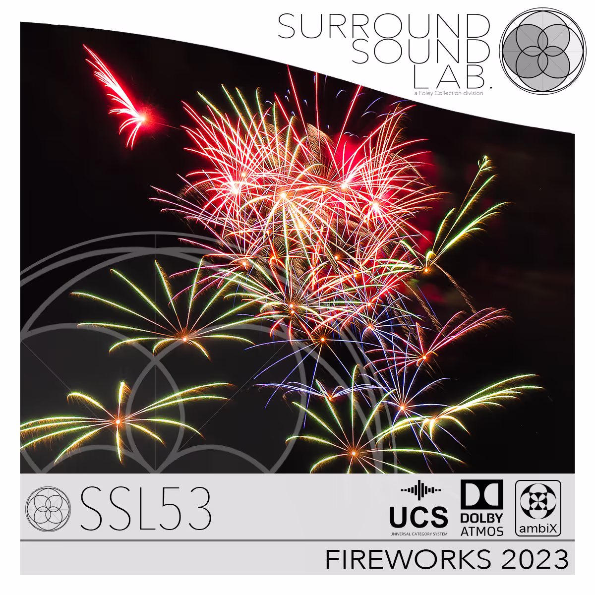 Fireworks 2023 sound effects library by Foley Collection & Surround Sound LAB